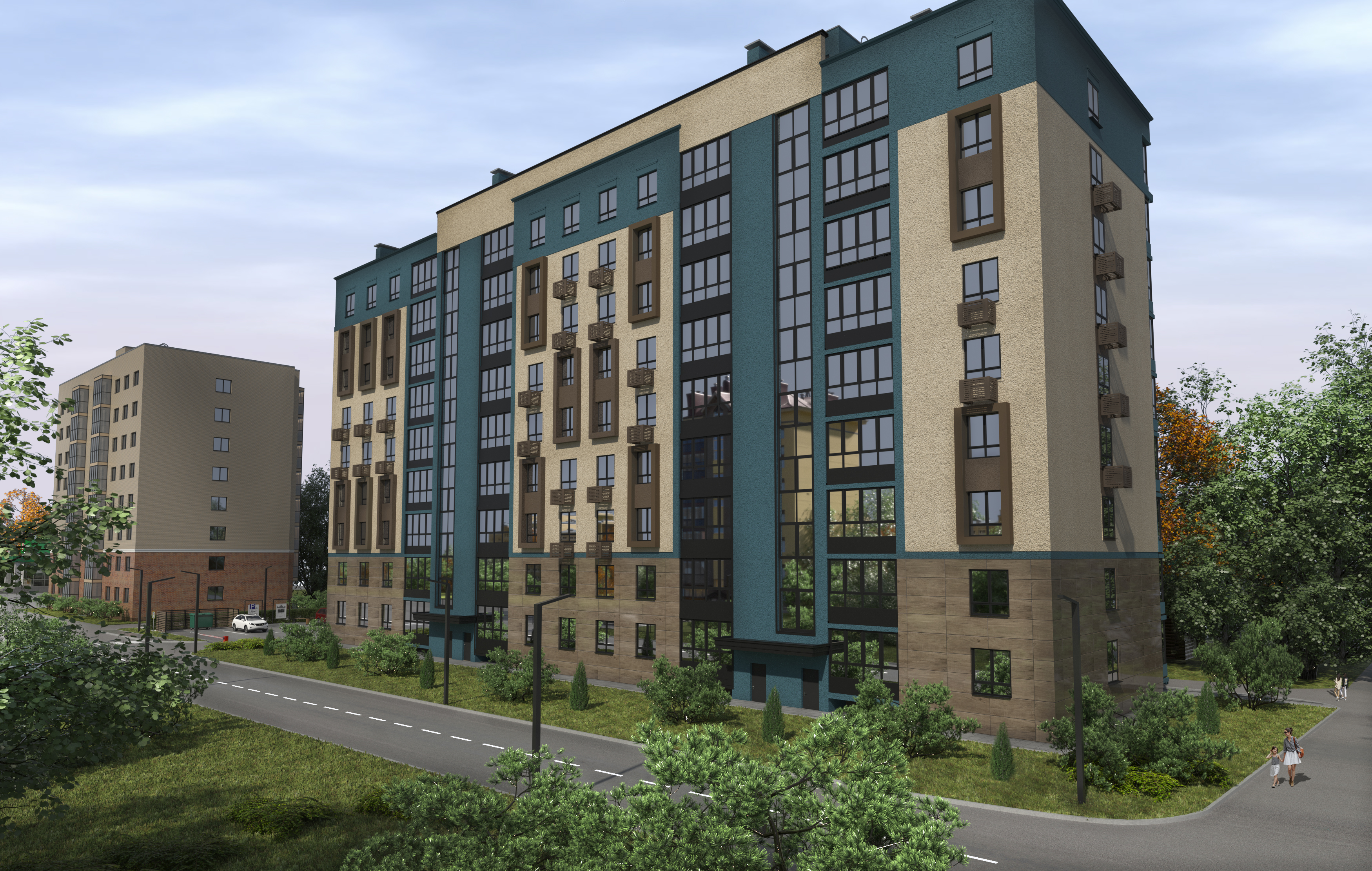 Фасад Клубного дома Атлас - вид 2